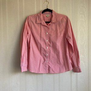 L.L. Bean Checked Button Down Shirt